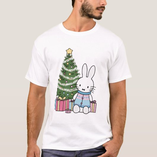 Miffy on Christmas Morning  T-shirt (Voorkant)