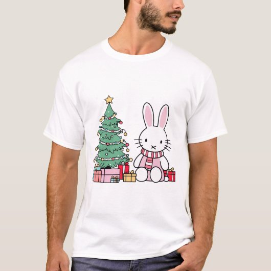 Miffy op eerste kerstdag  t-shirt (Voorkant)