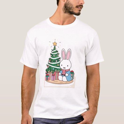 Miffy op eerste kerstdag t-shirt (Voorkant)
