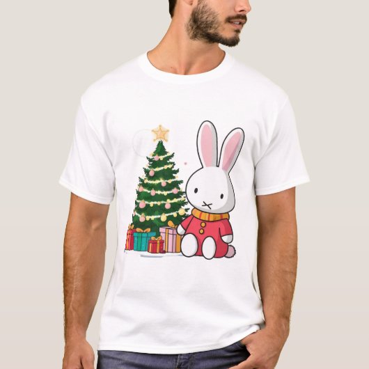 Miffy op eerste kerstdag t-shirt (Voorkant)