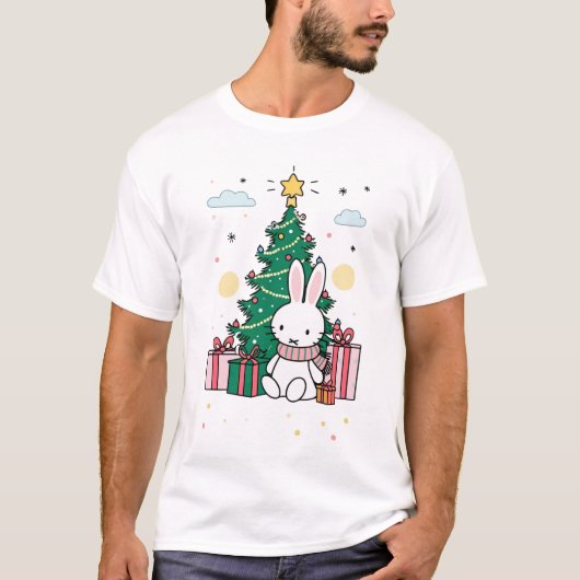 Miffy op eerste kerstdag  t-shirt (Voorkant)