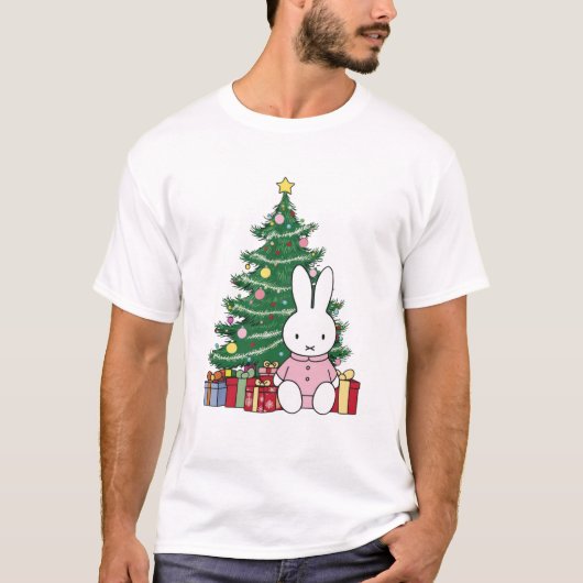 Miffy op eerste kerstdag t-shirt (Voorkant)