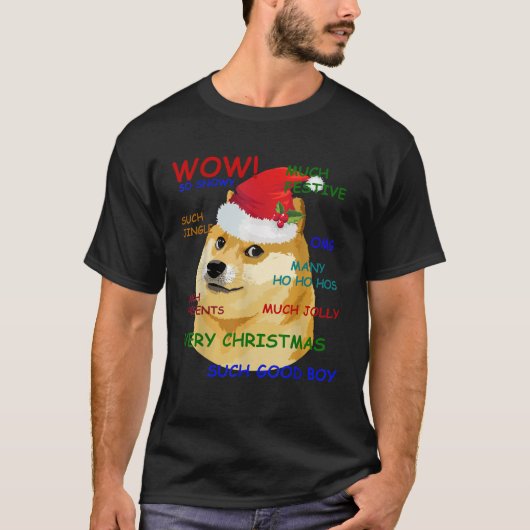 Miftees Christmas Tees Christmas Doge Funny Such W (Voorkant)
