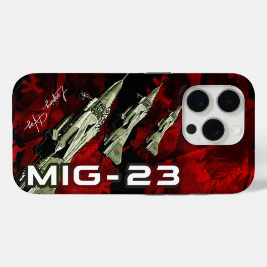 MIG23 Sovie Union Fighterjet vliegtuig telefoonhoe Case-Mate iPhone Case (Achterkant (horizontaal))
