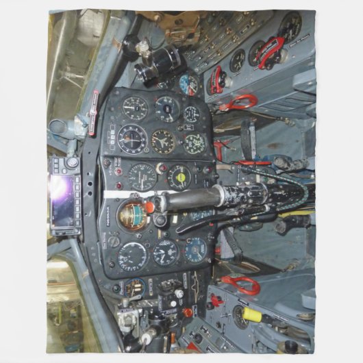 MIG 17 COCKPIT FLEECE DEKEN (Voorkant)