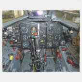 MIG 17 COCKPIT FLEECE DEKEN (Voorkant (Horizontaal))