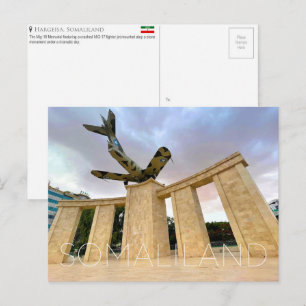 MiG-17-herdenkingsmonument, Hargeisa, Somaliland R Briefkaart
