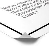 MiG-21 bis - Vliegtuigblauwdruk plannen BD Poster (Hoek)