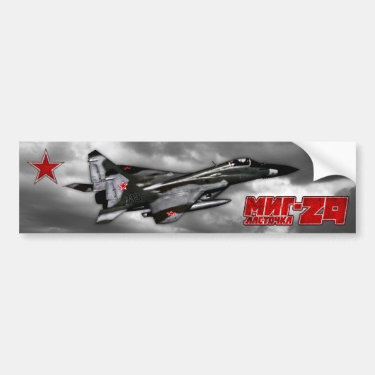 MiG-29 Bumpersticker (Voorkant)