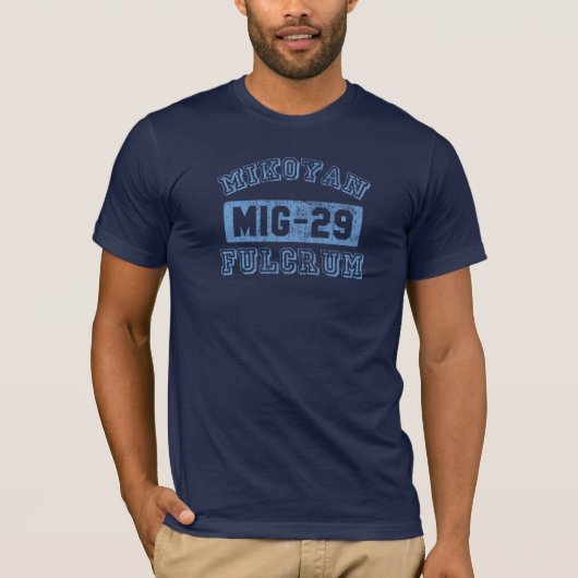 MIG-29 Fulcrum - BLUE T-shirt (Voorkant)