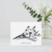 Mig-29 Fulcrum C Oekraïense luchtmacht Briefkaart (Staand voorkant)
