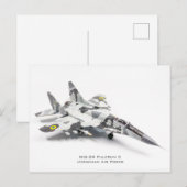 Mig-29 Fulcrum C Oekraïense luchtmacht Briefkaart (Voorkant / Achterkant)