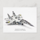 Mig-29 Fulcrum C Oekraïense luchtmacht Briefkaart (Voorkant)