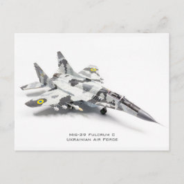 Mig-29 Fulcrum C Oekraïense luchtmacht Briefkaart