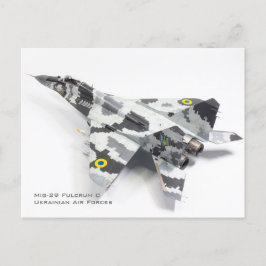 Mig-29 Fulcrum C Oekraïense luchtmacht Briefkaart