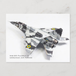 Mig-29 Fulcrum C Oekraïense luchtmacht Briefkaart