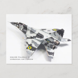 Mig-29 Fulcrum C Oekraïense luchtmacht Briefkaart