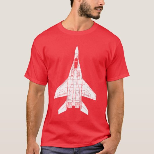 Mig-29 Fulcrum Russian Jet Fighter T-shirt (Voorkant)