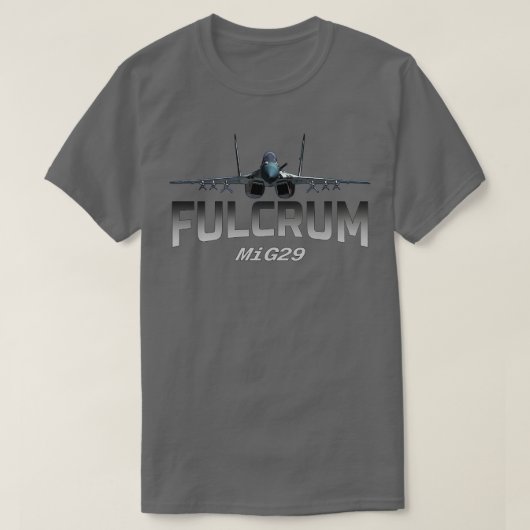 MiG 29 Fulcrum straaljagers T-shirt (Design voorkant)