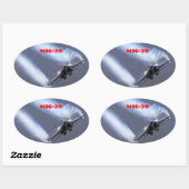 MIG-29 OVALE STICKER (Vel)