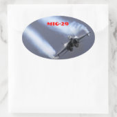 MIG-29 OVALE STICKER (Tas)