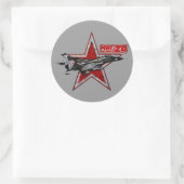 MiG-29 Ronde Sticker (Tas)