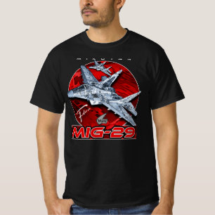 MIG-29 Sovjet-Unie luchtsuperioriteit straaljager T-shirt