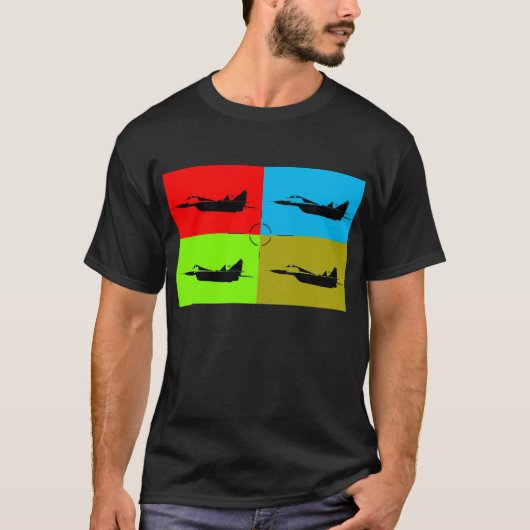 MiG 29 Target Popart1 T-shirt (Voorkant)