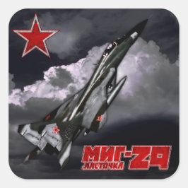 MiG-29 Vierkante Sticker