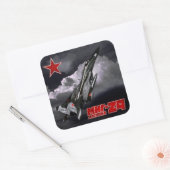 MiG-29 Vierkante Sticker (Envelop)