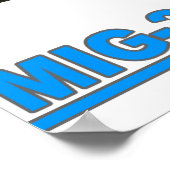 MiG-31 Foxhound-afdrukken Poster (Hoek)