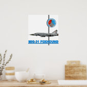 MiG-31 Foxhound-afdrukken Poster (Keuken)