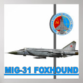 MiG-31 Foxhound-afdrukken Poster (Voorkant)