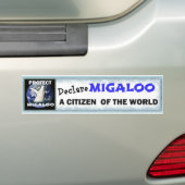 MIGALOO-BUMPERSTICKER BUMPERSTICKER (Op auto)