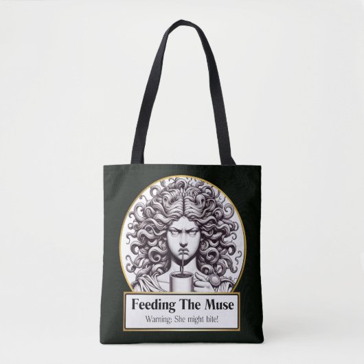 Might Bite: The Grumpy Muse Chronicles Tote Bag (Voorkant)