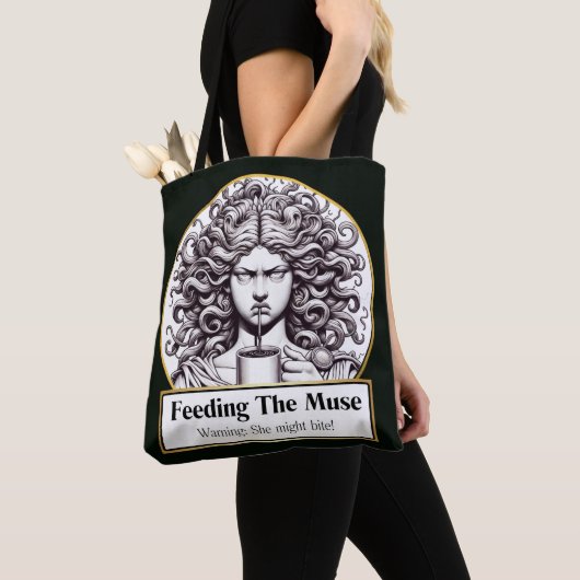 Might Bite: The Grumpy Muse Chronicles Tote Bag (Dichtbij)