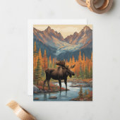 Might moose berg notitiekaartje (Voorkant / Achterkant in situ)