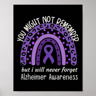 Might Not Remember Alzheimerheimer's bewustheidsma Poster