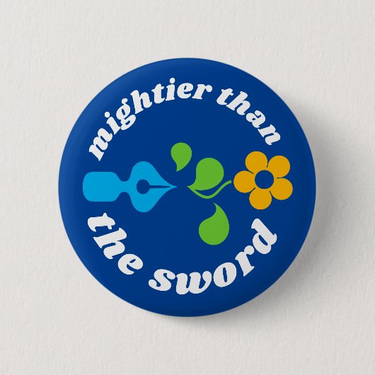 Mightier dan de Button van het Sword (Voorkant)