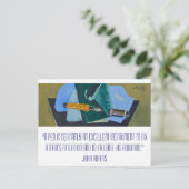 Mightier dan het zwaard briefkaart (Staand voorkant)