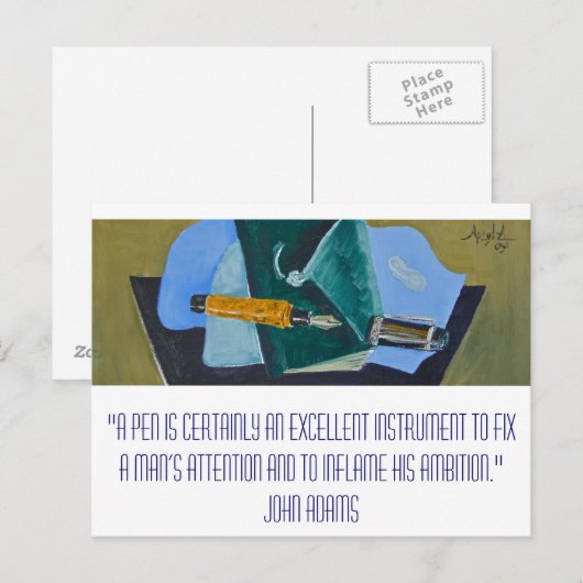 Mightier dan het zwaard briefkaart (Voorkant / Achterkant)