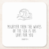 Mightier than the waves of the sea kartonnen onderzetters (Voorkant)