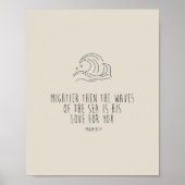 Mightier than the waves of the sea poster (Voorkant)