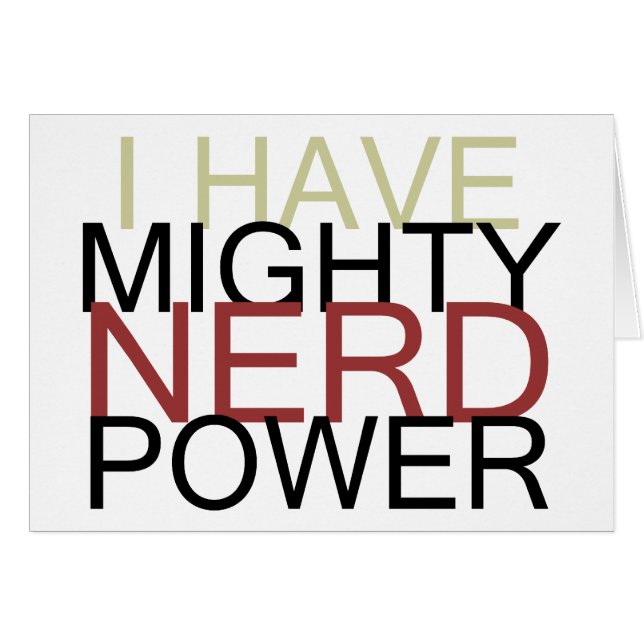 MIGHTS NERD POWER (Voorkant Horizontaal)