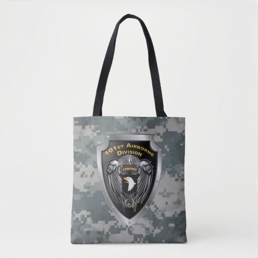 Mighty 101st Airborne Division Tote Bag (Voorkant)