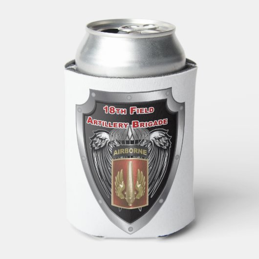 Mighty 18th Field Artillery Brigade Airborne Blikjeskoeler (Blikje Voorkant)