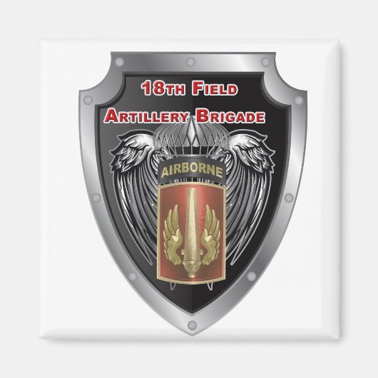 Mighty 18th Field Artillery Brigade Airborne Magneet (Voorkant)
