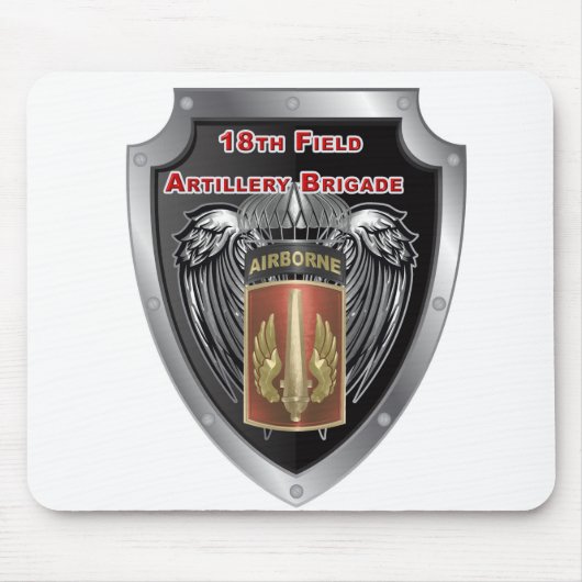 Mighty 18th Field Artillery Brigade Airborne Muismat (Voorkant)