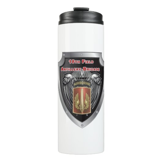 Mighty 18th Field Artillery Brigade Airborne Thermosbeker (Voorkant)