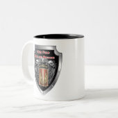 Mighty 18th Field Artillery Brigade Airborne Tweekleurige Koffiemok (Voorkant links)